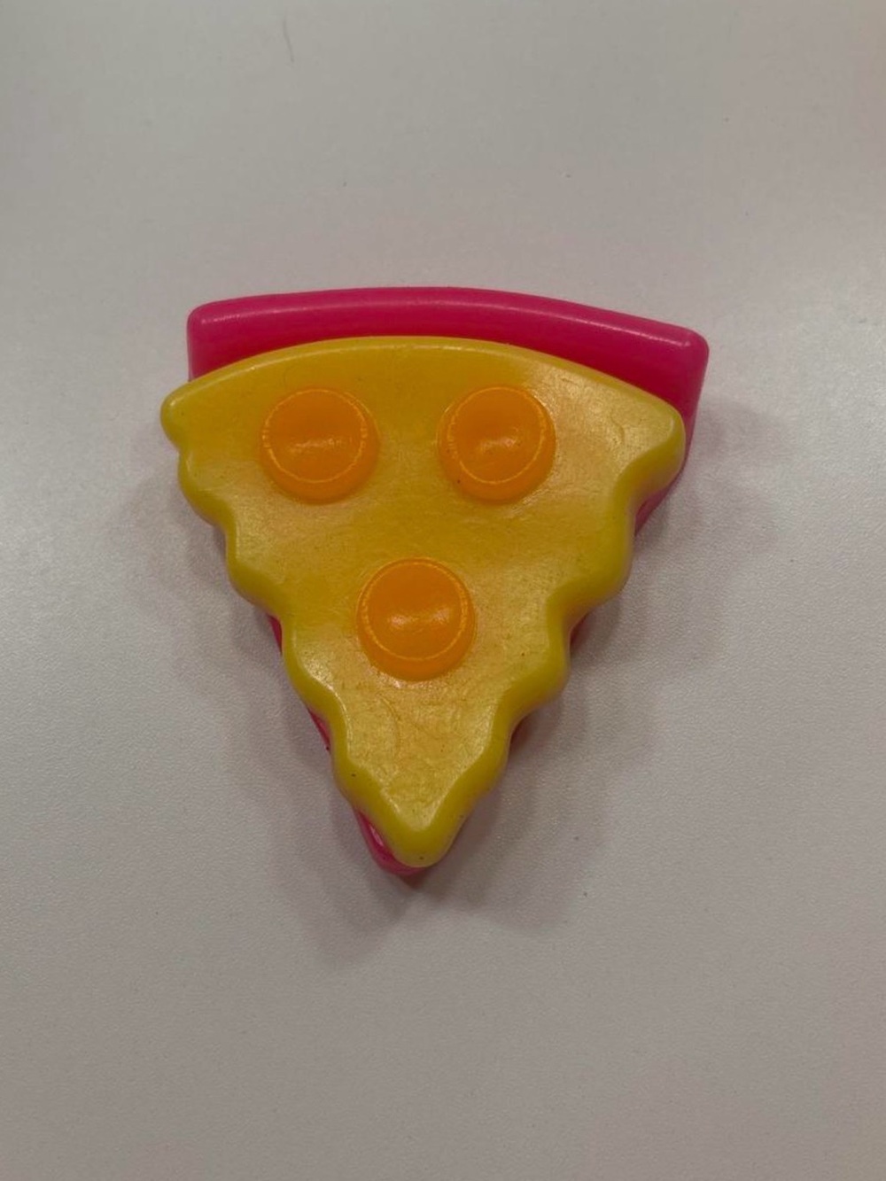 Pretend Play Pizza Slice Toy - Yellow & Pink